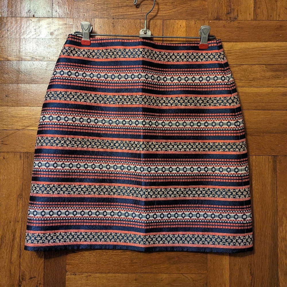 Loft Print Aline Skirt, size 0, preloved